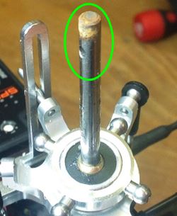 Blade 300 CFX Main Shaft Corrosion