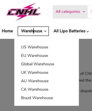CNHL Worldwide Warehouse Locations