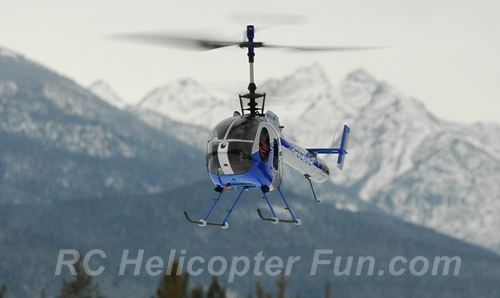 Scale Coaxial RC Helicopter Flying Outdoors Scale Coaxial RC Helicopter Flying Outdoors