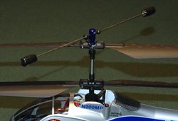 Hiller Upper Rotor Head On Micro Coaxial RC Helicopter Hiller Upper Rotor Head On Micro Coaxial RC Helicopter
