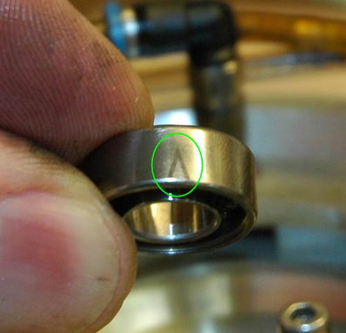 Angular Contact Bearing Orientation Indicator