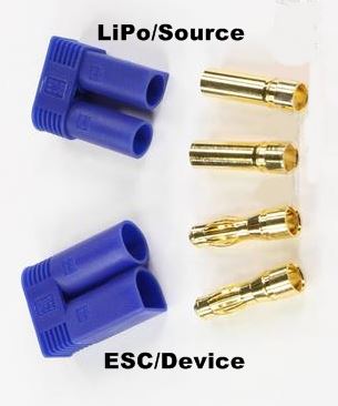 Rc Battery Connector Chart