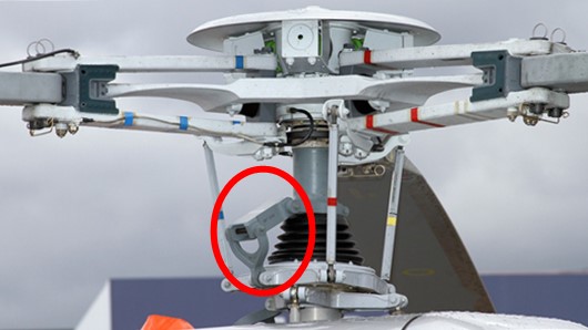 Full size helicopter swashplate driver