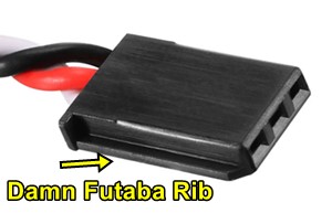Futaba Servo Connector Rib Futaba Servo Connector Rib