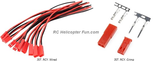 JST RCY Wired and Crimped Connectors