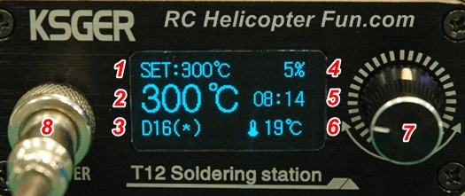 KSGER T12 Soldering Station Front Display