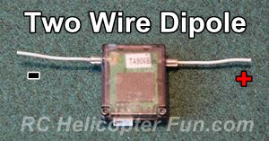 Two Wire Dipole Receiver RC Antenna Two Wire Dipole Receiver RC Antenna