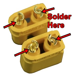 XT30 Connector Solder Pins XT30 Connector Solder Pins