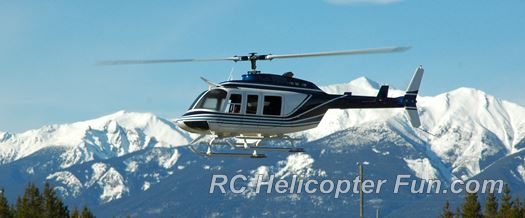 Bell 206 RC Helicopter Flying
