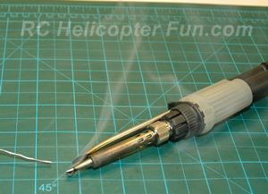 Flux Smoking On Soldering Iron Tip